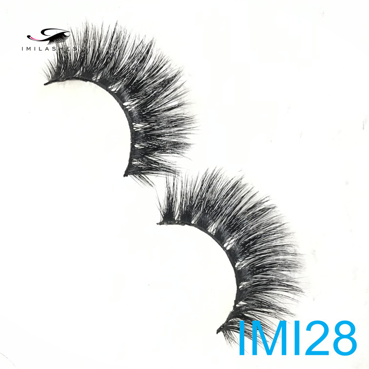 25mm length real mink fur eyelashes